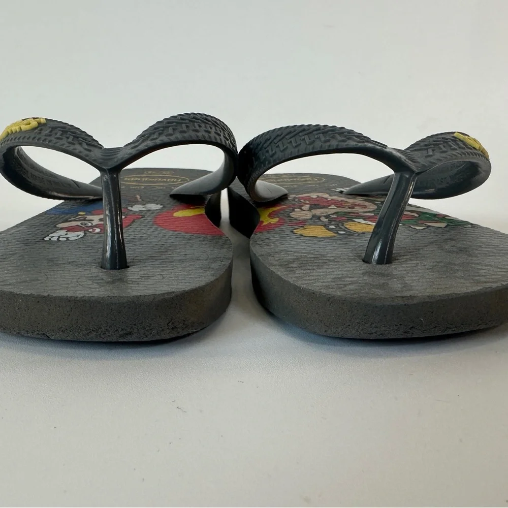 Havaianas Kids Toddler 10C Nintendo Mario Bowser‎ Flip Flops